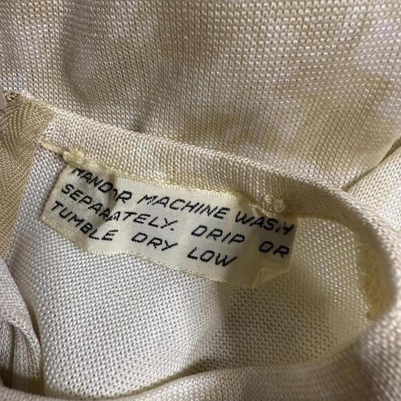 Goldworm 60s Italian jacquard geometric archival midi dress scarf set 12 - Picture 4 of 6